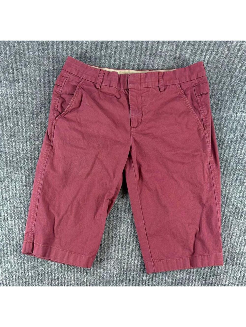 Vince Women's Burgundy Bermuda Casual Shorts Sz 4 - Vacation, Summer, Beach